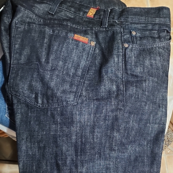 7 For All Mankind Indigo Straight Jeans - Picture 1 of 5